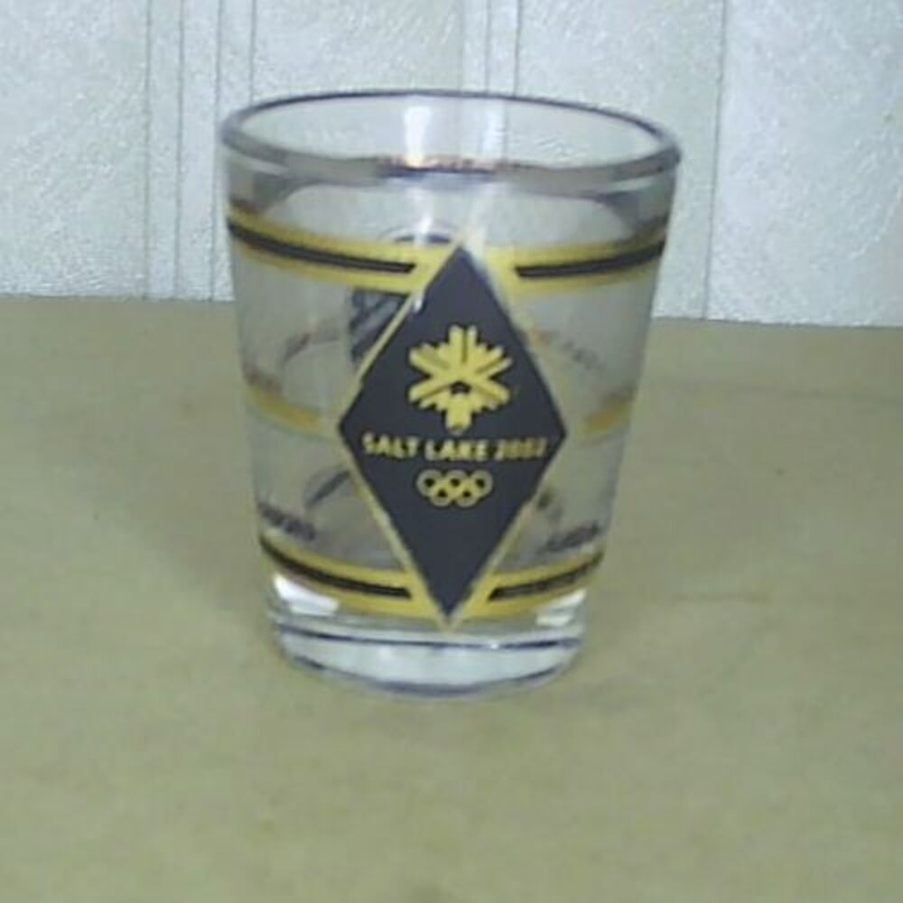Salt Lake City 2002 Olympics Souvenir Shot Glass 1 Oz